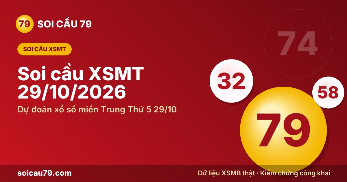Soi cầu XSMT 29/10/2026 – Dự đoán xổ số miền Trung Thứ 5 29/10